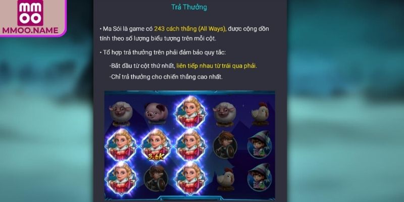 Cập nhật quy luật chơi game nổ hũ Ma Sói MMOO
