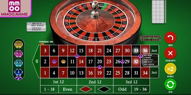 Một số cửa cược Roulette MMOO bạn nên thử