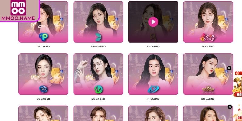 Khám phá sảnh game EVO MMOO
